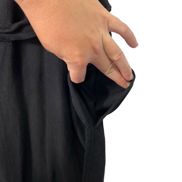 NWT large linen blend Free Assembly • Sleeveless Wide Leg Jumpsuit - Picture 6 of 16